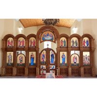 Іконостас з дуба з парними образами апостолів, с. Косівська Поляна Іконостас з дуба з парними образами апостолів, с. Косівська Поляна