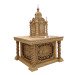 Oak altar set: altar with relief of the Chalice and shrine-temple