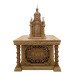 Oak altar set: altar with relief of the Chalice and shrine-temple