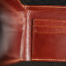Wallet with engraving and metal