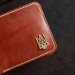 Гаманець коричневий з тризубом