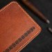 Leather wallet with custom engraving