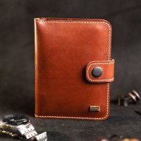 Leather organizer with tile (brown)