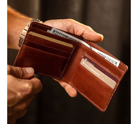 Leather wallet "Classic" for men