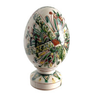 Ceramic Easter egg "Spring Sun" — a symbol of spring rebirth