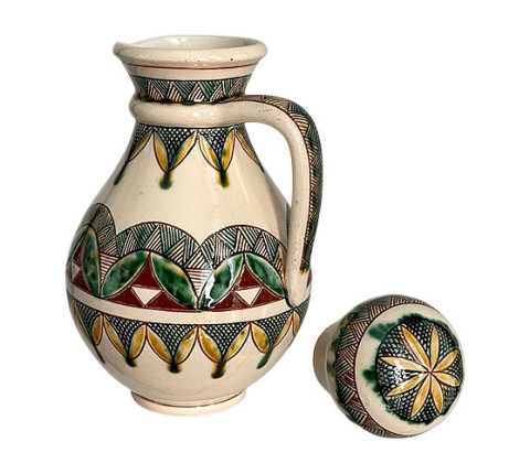 Clay jug "Source of Kosiv" handmade from Kosiv