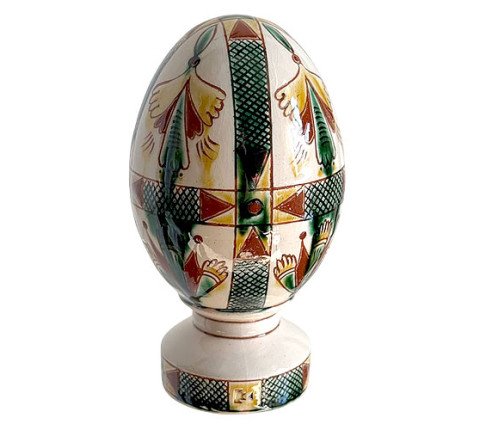 Ceramic Easter Egg "Braided Path" — unity and harmony in ceramics