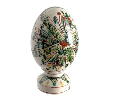 Ceramic Easter egg "Spring Sun" — a symbol of spring rebirth