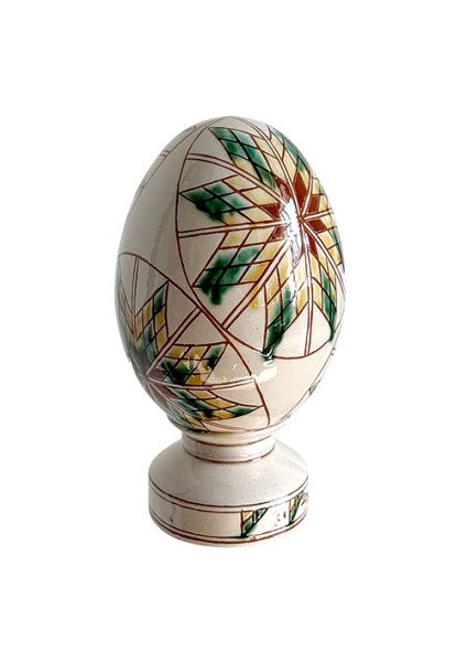 Ceramic Easter egg "Eternal Tree" — a symbol of the family from Kosiv ceramics