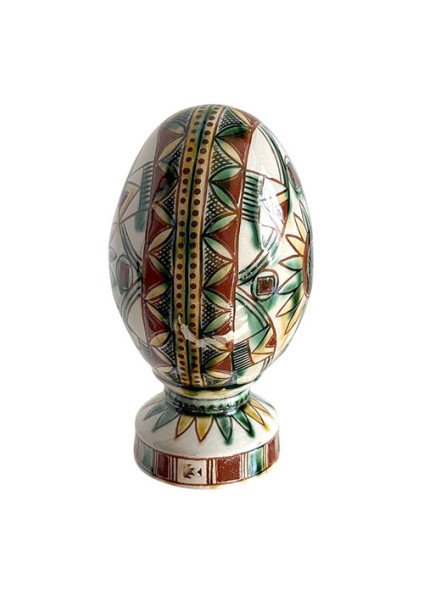 Ceramic Easter egg "Star of the Guardian" — a symbol of love and protection
