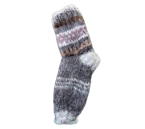Hutsul socks made of natural wool, hand-knitted