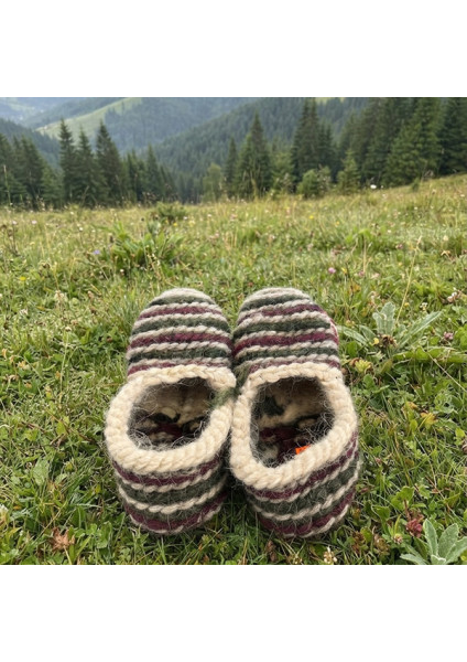 Woolen slippers of Hutsul handmade craftsmanship