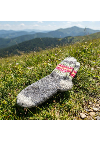 Hutsul handmade socks made of natural wool