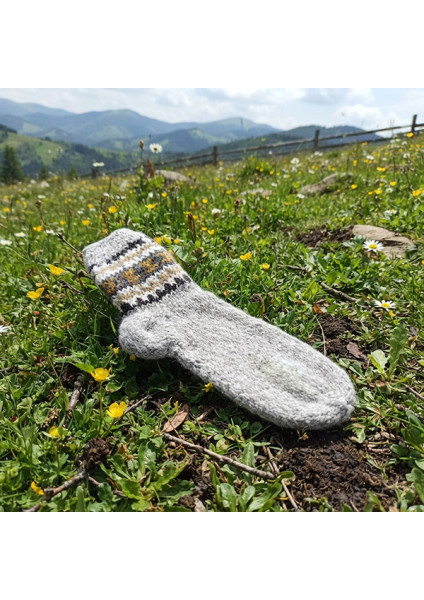 Authentic Hutsul socks made of natural wool