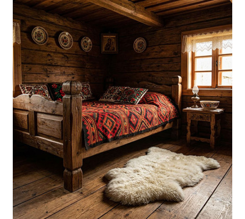 Natural sheep skin "White"
