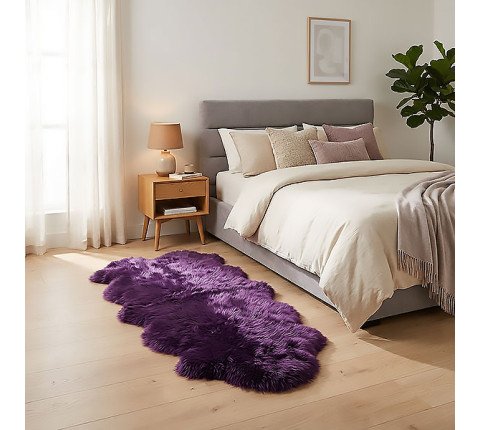 Natural sheep skin "Purple"