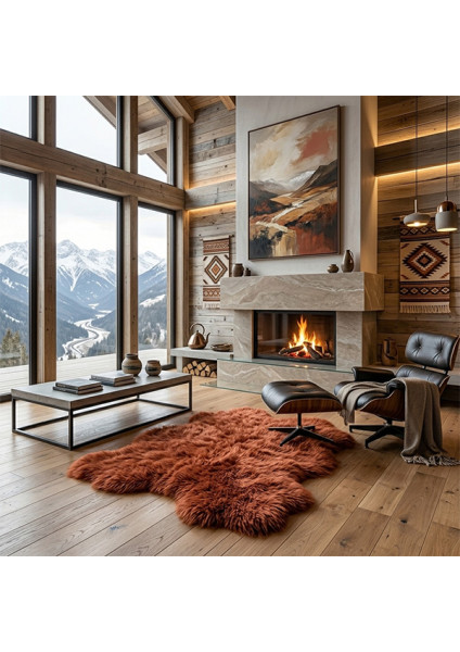 Natural sheep skin "Red"