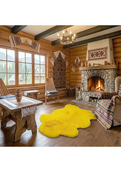 Natural sheep skin "Yellow"