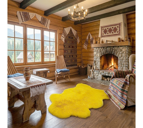 Natural sheep skin "Yellow"