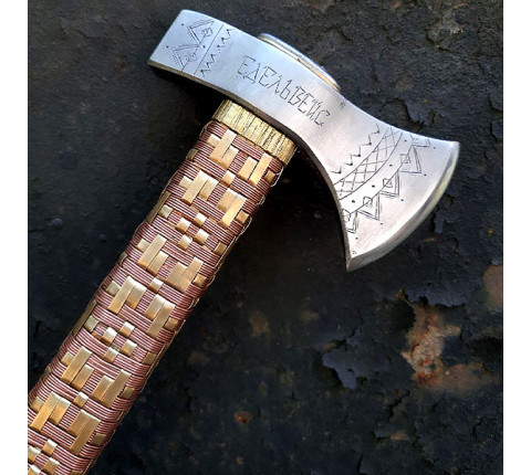 Hutsul axe "Edelweiss" handmade