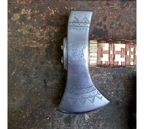 Hutsul axe "Edelweiss" handmade