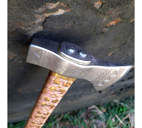 Hutsul axe "Edelweiss" handmade