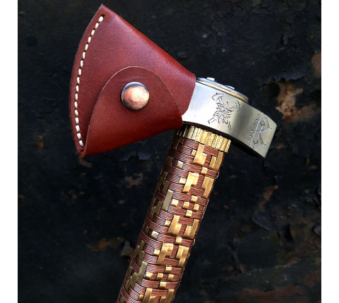 Hutsul axe "Edelweiss" handmade