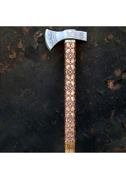 Hutsul axe "Edelweiss" handmade