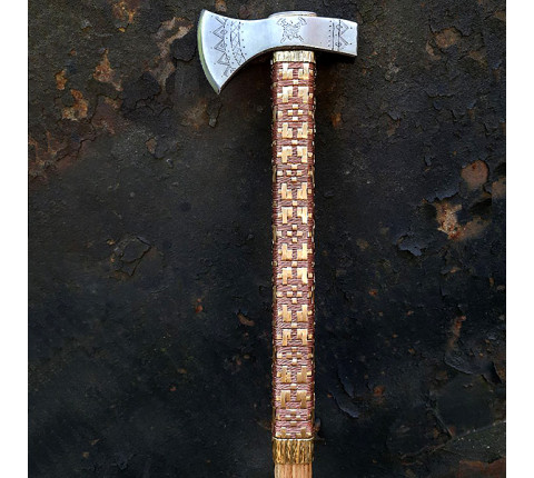 Hutsul axe "Edelweiss" handmade