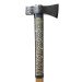 Hutsul axe "Hazda" handmade with an ash handle and brass weaving