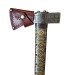 Hutsul axe "Hazda" handmade with an ash handle and brass weaving