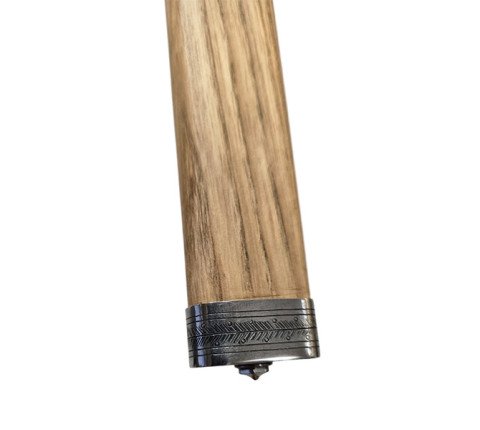 Hutsul axe "Hazda" handmade with an ash handle and brass weaving