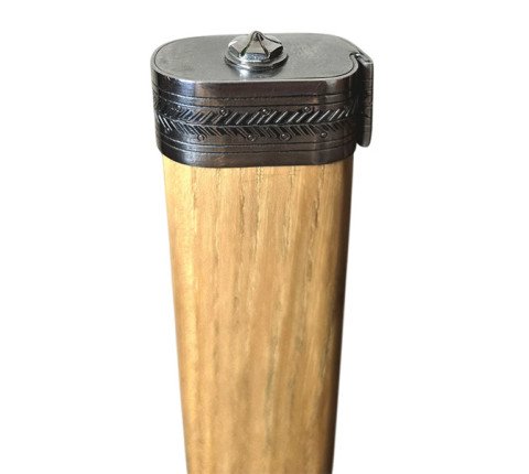 Hutsul axe "Hazda" handmade with an ash handle and brass weaving