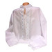 Men's embroidered shirt "Blue and White"