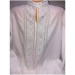Men's embroidered shirt "Blue and White"