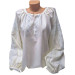 Women's embroidered shirt of straight cut "Charming"