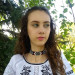 Силянка з бісеру Лесі Українки (чорна біле червоне)