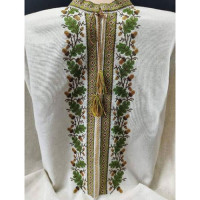Men's embroidered shirt "Oh you green oak"