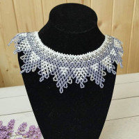 Beaded bracelet "Lavender"