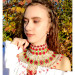 Beaded panel "Poppy Field" — a bright decorative wall hanging