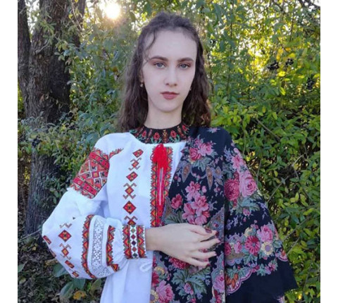 Силянка з бісеру "Пшениця і маки"