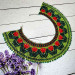 Beaded necklace "Tulips" — a bright elegant piece