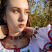Beaded bracelet "Lesya Ukrainka" brown — Hutsul handmade decoration