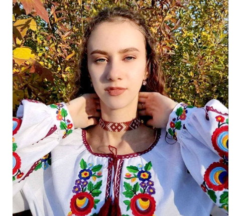 Силянка з бісеру Лесі Українки (коричнева)