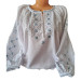 Women's shirt "Cornflower" with hand embroidery raglan