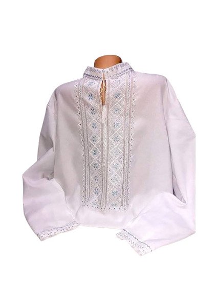 Чоловіча вишиванка "Блакитно біла"