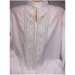 Men's embroidered shirt "Blue and White"