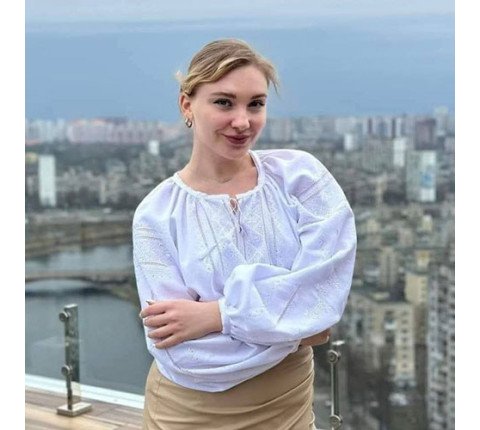 Жіноча сорочка «Наречена» з ручною вишивкою реглан
