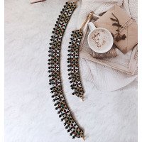 Ribbon girdle and bracelet "Bukovynian"