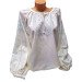 Women's embroidered shirt of straight cut "Charming"